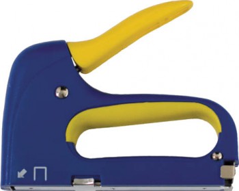 Степлер, ABS пластик.сине-желтый корпус, 6-14 мм