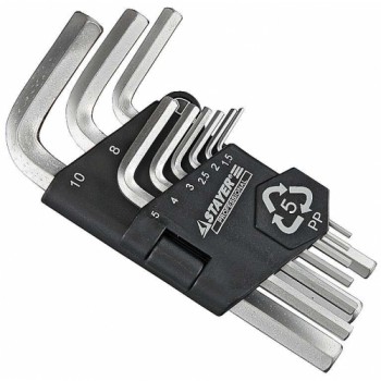 Набор STAYER Ключи имбусовые, короткие, 1,5-10 мм