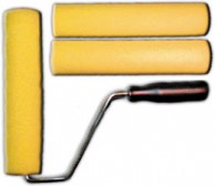 Валик поролоновый желтый, 150 мм + 2 шубки